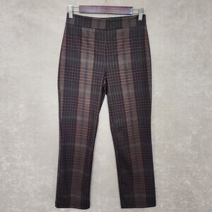 Sanctuary x Anthropologie Plaid Carnaby Kick Crop cottage stretch Pants Small